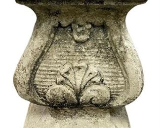REGENCY STYLE OUTDOOR STONE STATUE BASE 35"