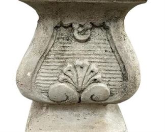 REGENCY STYLE OUTDOOR STONE STATUE BASE 35"