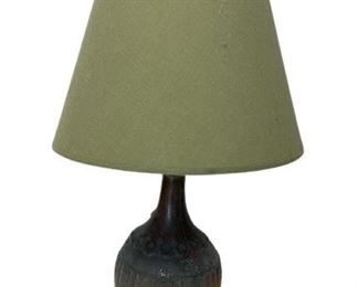 1960'S MIDDLE EASTERN STYLE TINNED COPPER LAMP