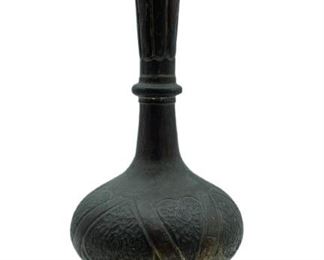 1960'S MIDDLE EASTERN IRAN TINNED COPPER VASE