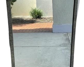 VINTAGE REGENCY TOLE STYLE SEASHELL MIRROR 36"