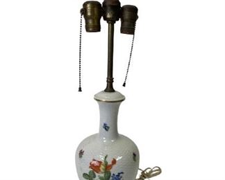 VINTAGE LIMOGES PORCELAIN LAMP 24"