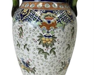 VINTAGE ITALIAN MAJOLICA STYLE URN GARDEN PLANTER