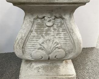 REGENCY STYLE OUTDOOR STONE STATUE BASE 35"
