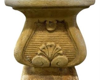 REGENCY STYLE OUTDOOR STONE STATUE BASE 35"