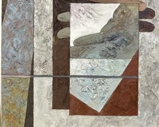 LARGE ANDREW BRAITMAN ABSTRACT PAINTING 52"