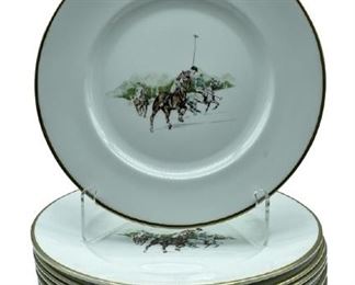SET OF 8 VINTAGE POLO RALPH LAUREN PLATES 11"