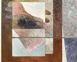 LARGE ANDREW BRAITMAN ABSTRACT PAINTING 52"