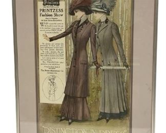 PRINTZESS FASHION WEEK ADVERTISING ART PRINT 19"