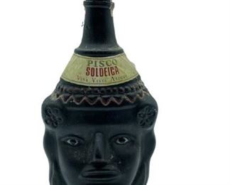 PISCO SOLDEICA INCA LIQUOR BOTTLE DECANTER 11"