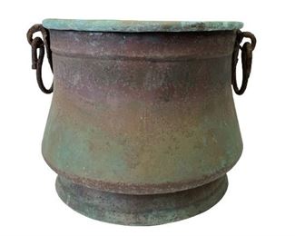 VINTAGE COPPER CAULDRON STYLE POT