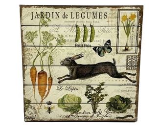 PIER 1 IMPORTS FARMHOUSE STYLE WOOD WALL ART 18"