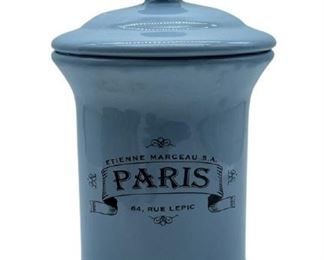 VINTAGE FRENCH ANTIQUE STYLE PORCELAIN CANISTER