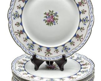 SET OF 6 BERNARDAUD LIMOGE PLATES 10"