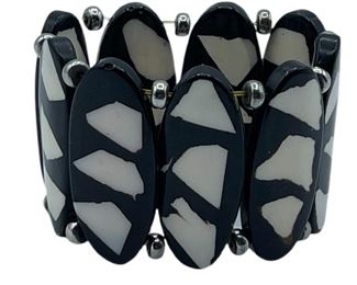 VTG STRETCH ZEBRA INSPIRED BRACELET