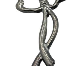 TS-01 MEXICO STERLING SILVER RIBBON BROOCH