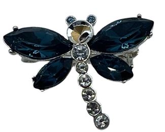 VTG RHINESTONE FIREFLY BROOCH