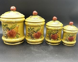 VTG SET OF LEFTON CANISTERS