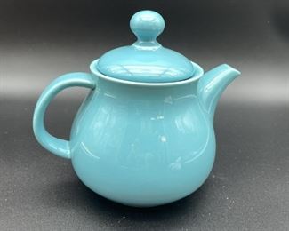VTG NANCY CALHOUN DARK AQUA JAPAN TEA POT