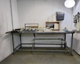 Metal Rolling Table and Bench