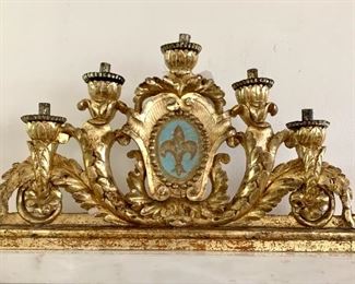 Mid 18th c. Gilt Baroque Candelabra