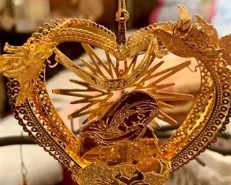 Danbury Mint Gold Ornament Collection
