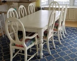 Lexington farmhouse table & chairs 3' x 80"