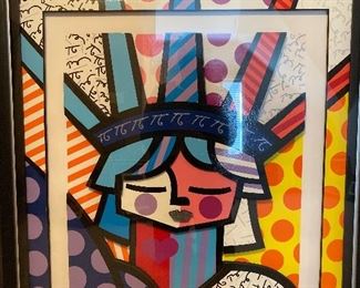 Romero Brito “Free”  2007
3D giclee constructed in color with cut-outs in serigraphy. Signed in pencil. Numbered.  $975.