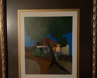 Tarkay rare landscape- “La Maison “ 2004
Serigraph in color on wove paper, numbered and hand signed. $425.