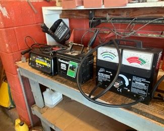 battery tester and chargers