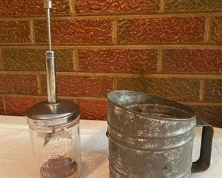 Vintage Nut Chopper & Flour Sifter