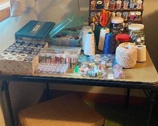 Thread, Buttons, Sewing Items