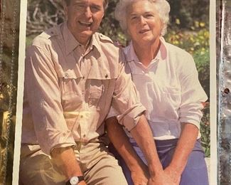 Autograph Picture President George Bush and Barbara