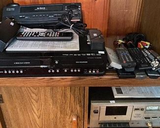 Magnavox VCR/DVD Player, Emerson VCR, Remote Controls