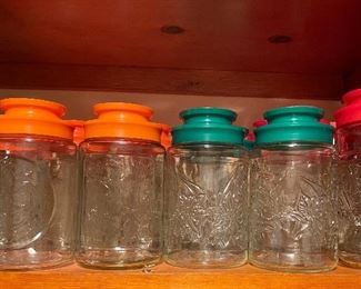 Vintage Anchor Hocking Tang/ Sanka Jars