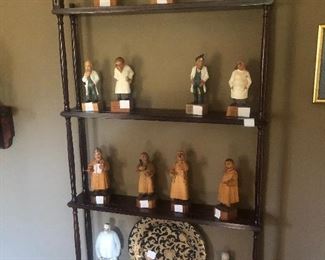 German wooden carved Doctors, Murano Glass Doctor, Porcelain Doctor