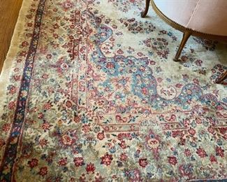 Iranian Kerman rug 9’ 9” x 13"