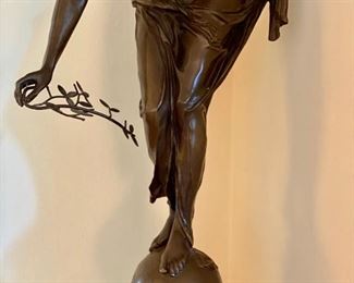 Ernst Wenck  bronze figure (German 1865-1929)                30"h