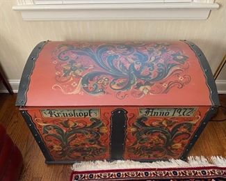 Swedish painted chest