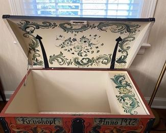 Swedish painted chest