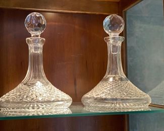 Waterford ship's decanters