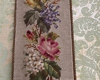 Needlepoint bell pull (one of several)