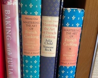 Mastering the Art of French Cooking by Julia Child
1961 - First Book Club Edition
Mastering the Art of French Cooking by Julia Child
Volumes 1 and 2
Volume 1 - thirtieth printing 1978
Volume 2 - thirteenth printing 1978 