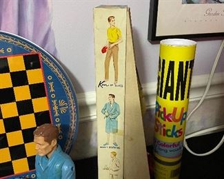 Vintage Ken with Flocked hair in original box. Stock 750.  Comes with other outfits.