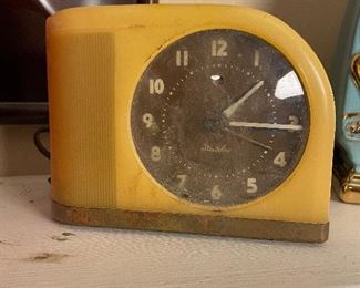 MCM mustard yellow clock