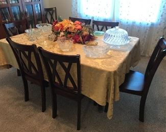Antique Table / 8 Chairs $ 334.00