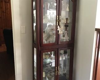 Glass Curio Cabinet $ 138.00