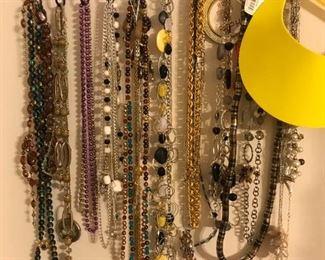LOTS of costume jewelry - some sterling silver.