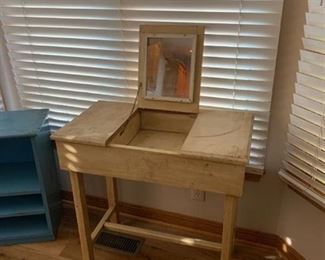 Small vanity with mirror