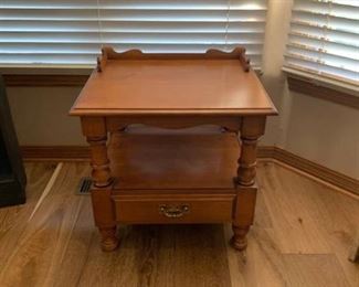 Tell Chair Company side table with drawer